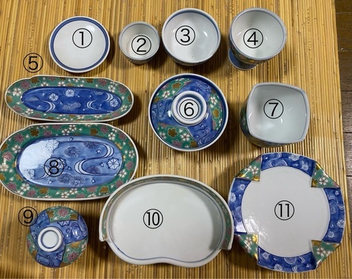 良峰窯　美濃焼　椀揃　5客×11種類