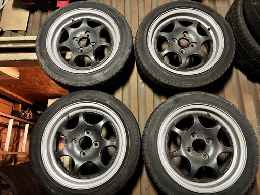 14インチホイールセット　6J  オフセット38 4穴　PCD100