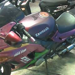 KAWASAKI ZZ-R400-2 ピンク/紫 エンジン始動動画 車検取得で乗れます 半額配送キャンペーン 現状渡し諸経費￥0- 横浜 P-Yardの画像