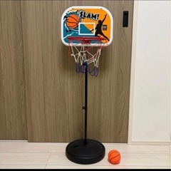 プレイポップスポーツイージーバスケットゴールセット ミニバスケットボール付きの画像