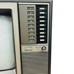 【通電OK/砂嵐確認】日立カラーテレビ C14-460 インテリアとしてもの画像