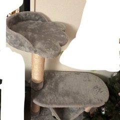 キャットタワー　新品　グレーの画像