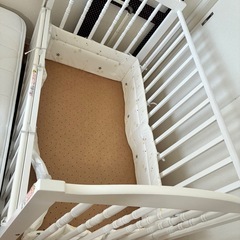 スリーピー　ベビーベッド　ホワイトの画像