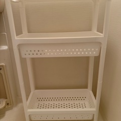 スリムワゴン　カナスタ 3段（ホワイト）の画像