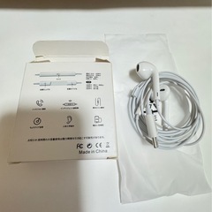 新品❤️ ホワイト 有線イヤホン Type-Cの画像