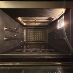 （11/29,30に受け取ってくださる方限定）山善 オーブンレンジ 黒 21年製の画像