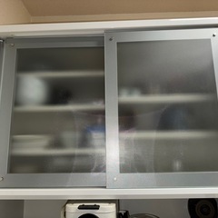 【12/20以降引き取り】大型レンジボード／100×205×50／湿気ガード天板・コンセント2系統・スライドテーブルの画像