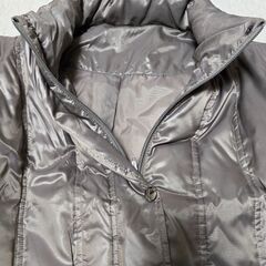 BROOIAEA ダウンコート 42 ロング シルバーグレー 防寒 レディースの画像