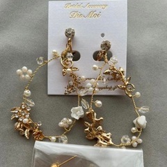 ヘアアクセサリー ヘアアクセ ピアスの画像