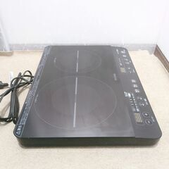 🍎アイリスオーヤマ 2口 IHクッキングヒーター IHK-W13-Bの画像