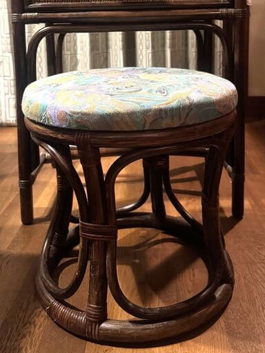 マダムロタン 籐製ドレッサー一式 (okapi831) 北佐久のドレッサーの