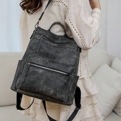 【新品未使用】グレー3wayリュックの画像