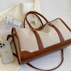 【新品】キャメル2wayハンドバッグ/ショルダーバッグの画像