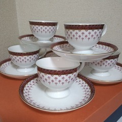 未使用　ナルミ　金彩　ティーカップ＆ソーサー　6客セットの画像