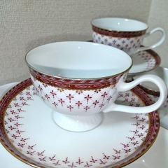 未使用　ナルミ　金彩　ティーカップ＆ソーサー　6客セットの画像