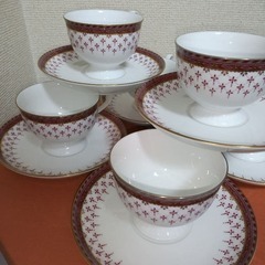 未使用　ナルミ　金彩　ティーカップ＆ソーサー　6客セットの画像