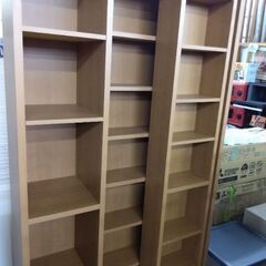 定価3万円以上　美品　ニトリ　スライド本棚　カラーボックス　キャビネット　本棚　ラック　棚　スライド式本棚　DＶD　CD　ビデオ　収納の画像