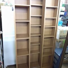 定価3万円以上　美品　ニトリ　スライド本棚　カラーボックス　キャビネット　本棚　ラック　棚　スライド式本棚　DＶD　CD　ビデオ　収納の画像