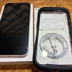 [市内限定][中古※]Apple iPhone14 128gb SIMフリー 白 電池84%の画像