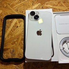 [市内限定][中古※]Apple iPhone14 128gb SIMフリー 白 電池84%の画像