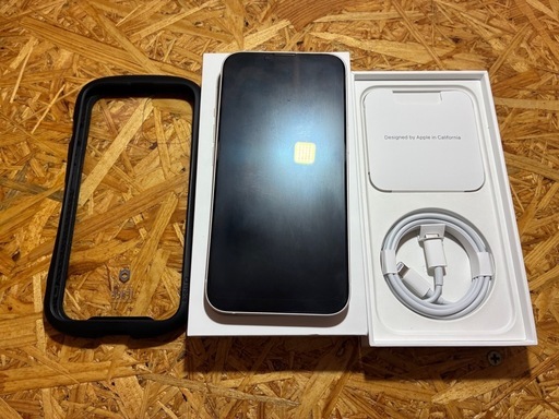 [市内限定][中古※]Apple iPhone14 128gb SIMフリー 白 電池84%