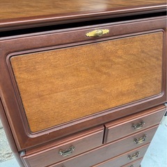 アンティーク ライティングビューロー ビューロー　机 棚 タンス の画像