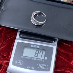 Pt900 パヴェダイヤリング　8.7g 約14号　0.75ctの画像