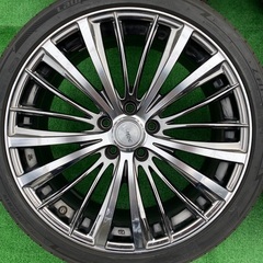 ★VOLTEC NTER MILANO 19インチ★タイヤセット★8j+36 pcd114.3 225/40r19 残溝有りの画像