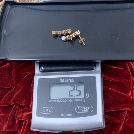 K18 ダイヤモンド　ピアス　2.5g 1.4ct