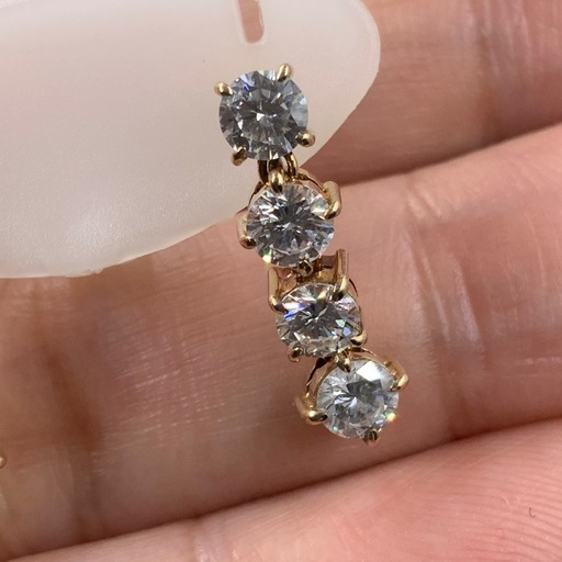K18 ダイヤモンド　ピアス　2.5g 1.4ct