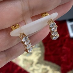 K18 ダイヤモンド　ピアス　2.5g 1.4ctの画像