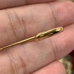 K18 セーフティーピン　3.3gの画像