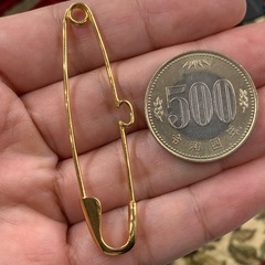 K18 セーフティーピン　3.3gの画像