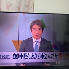 58インチ 4K QLED 液晶テレビ HDR対応 型番LE-582QT4KN-BK 映像表示OKの画像