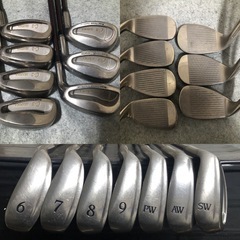 依頼品 レディース 完璧に揃ったゴルフセット キャロウェイ エスヤード ウィルソン 高級モデル 最強フルチタンアイアン このままコースも行けます！ の画像