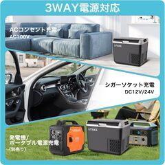 ポータブル冷蔵庫 18L 車載/シガーソケット給電可の画像