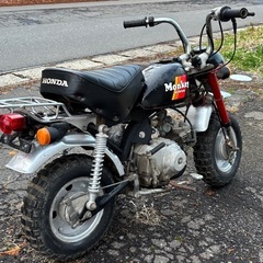 モンキーz50j レストアベース　左出しマフラー　エンジン実動　走ります　動画有りの画像