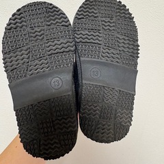 プティマン13cm  ムートンブーツ　ブラックの画像