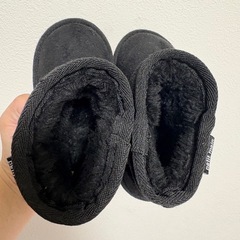プティマン13cm  ムートンブーツ　ブラックの画像