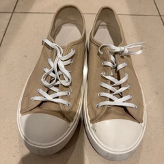 ベージュスニーカー 27の画像