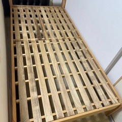 MUJIすのこシングルベットフレーム 無印良品の画像