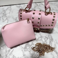 🤍ゴールドスタッズバッグの画像