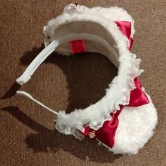 仮装コスプレ「クリスマス用カチューシャ」メイド耳（クマ耳）の画像