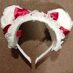 仮装コスプレ「クリスマス用カチューシャ」メイド耳（クマ耳）の画像