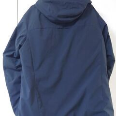 ユニクロのメンズフード付ダウンジャケットブラック　ユーズド　Mサイズの画像