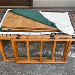 キャンプ用に作ったキッチンテーブル
の画像