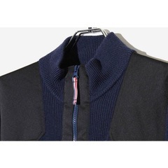 23区 SPORT オンワード樫山 ハーフジップ プルオーバー ニット L NAVY ネイビーの画像