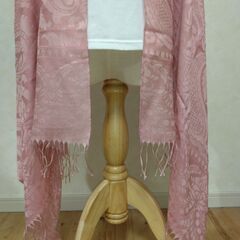 ストール　ピンク　POLAの画像