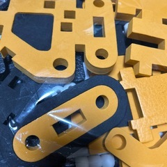 ショベルカー　組み立てブロックの画像