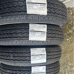 新品スタッドレス、夏タイヤ　155/80R14 の画像